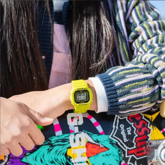 【CASIO 卡西歐】G-SHOCK 致敬運動員 方型手錶 女錶 電子錶 送禮 禮物 推薦(GMD-S5600EP-9)