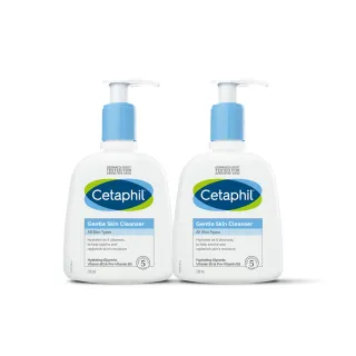 【Cetaphil 舒特膚】官方直營 溫和潔膚乳 236ml*2入(洗面乳/敏感肌/保濕/B3/B5/乾燥粗糙)