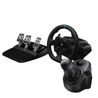 【Logitech 羅技】S級福利品 G923賽車模擬電競方向盤 + 變速器(僅方向盤外箱盒損 全新未拆封)