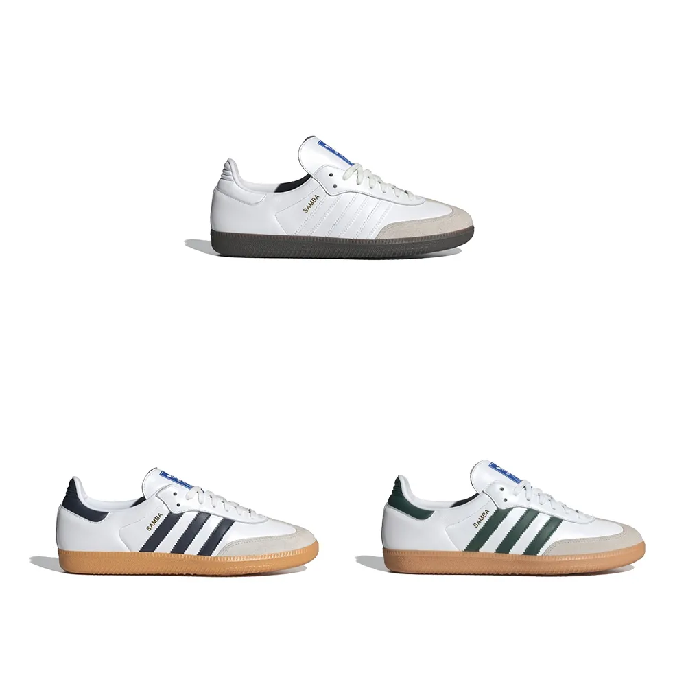 【adidas 愛迪達】休閒鞋 運動鞋 SAMBA OG 男女 A-IE3439 B-IF3814 C-IE3437 D-IE3438 精選五款