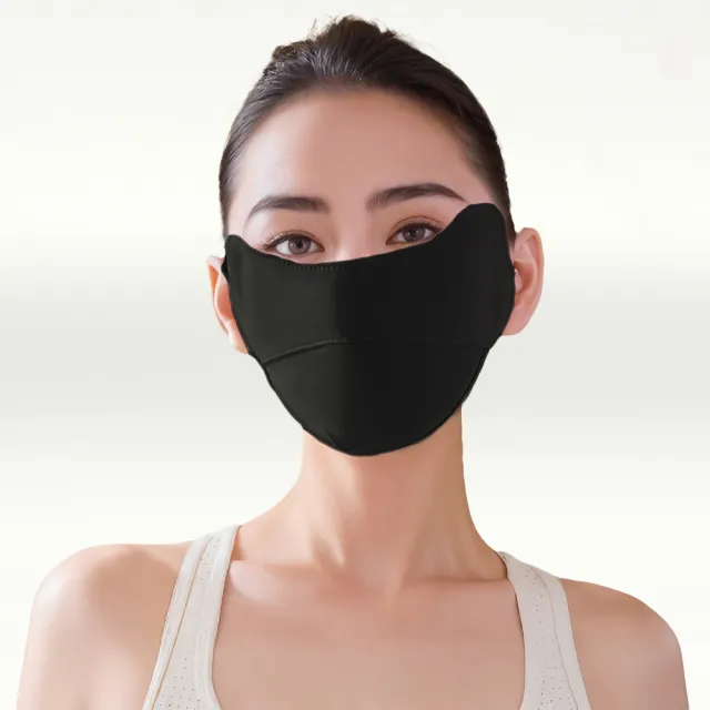 【I.Dear】春夏戶面部加寬防曬冰絲涼感透氣炫彩口罩面罩(8色/超值四件組)