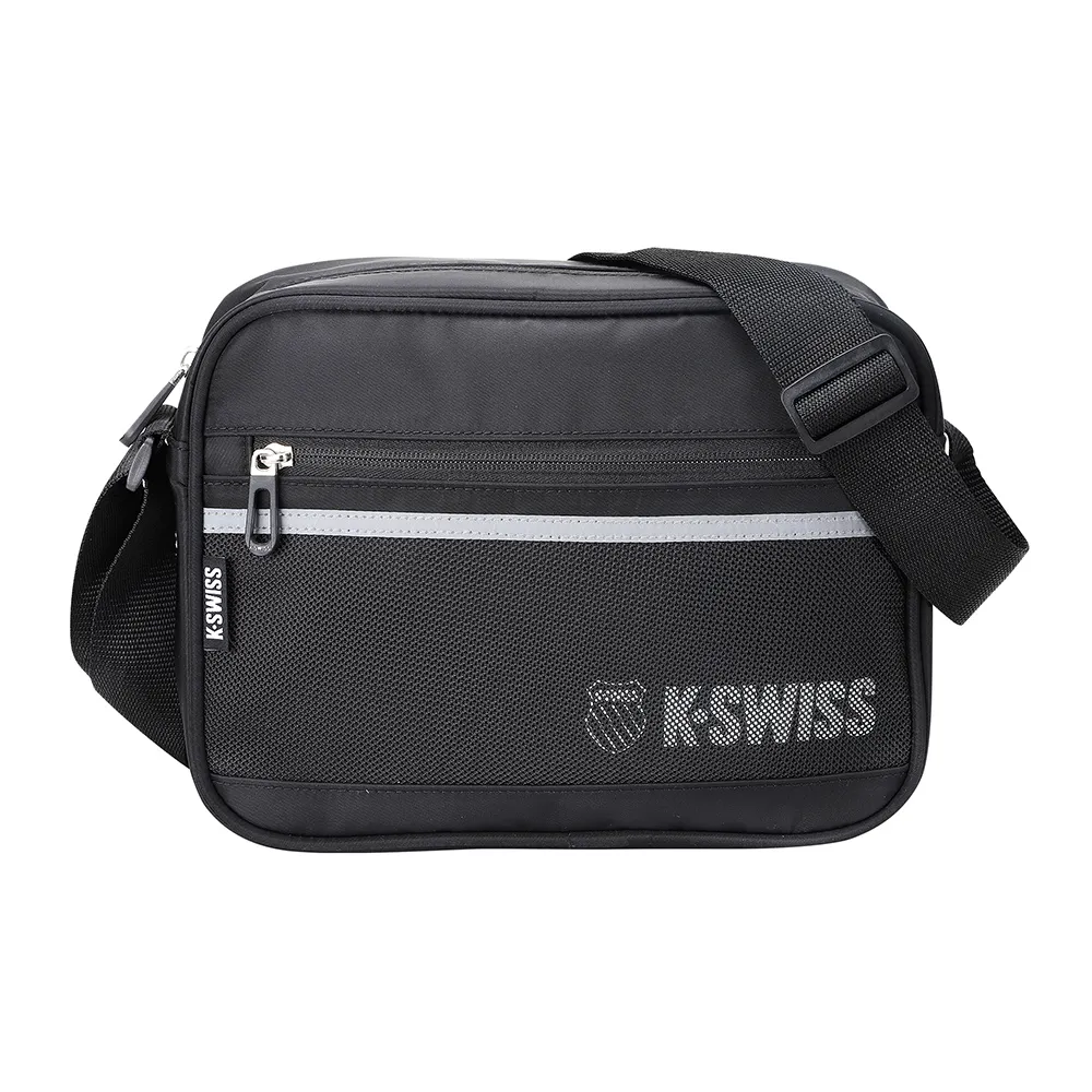 【K-SWISS】運動斜背包 Shoulder Bag-黑(BG310-008)