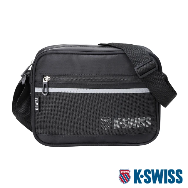 K-SWISS 運動斜背包 Shoulder Bag-黑(BG310-008)