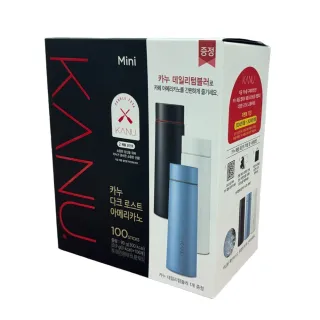 【Maxim】KANU深度烘培咖啡粉0.9克迷你包x100入(附贈保溫杯/顏色隨機)