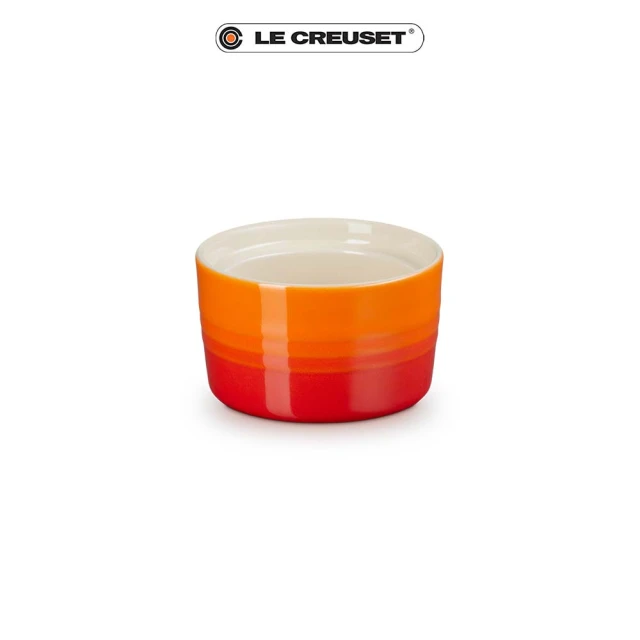 Le Creuset 瓷器可堆疊小烤皿(火焰橘-無盒)