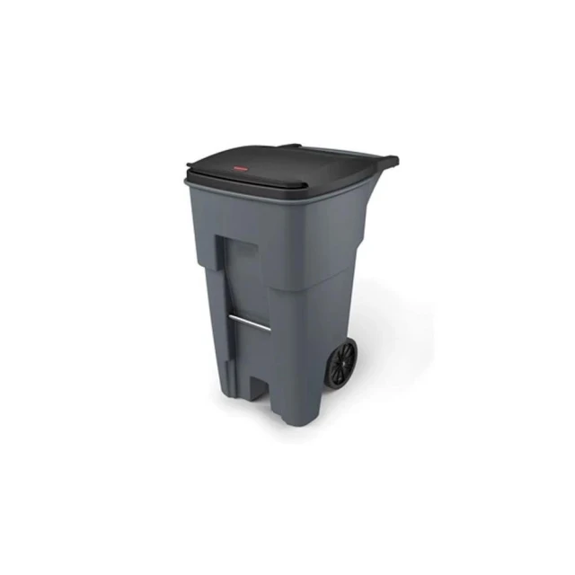 Rubbermaid BRUTE可推式垃圾桶246L 灰色(FG9W2100GRAY)