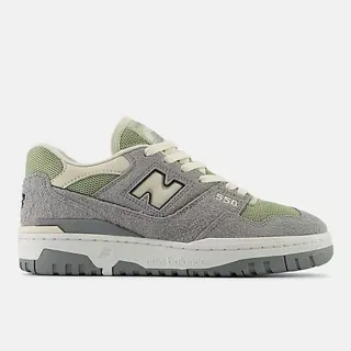 【NEW BALANCE】VIP限定 NB 550 復古休閒鞋 復古鞋 休閒 運動鞋 情侶鞋 女 灰綠色(BBW550AR-B)