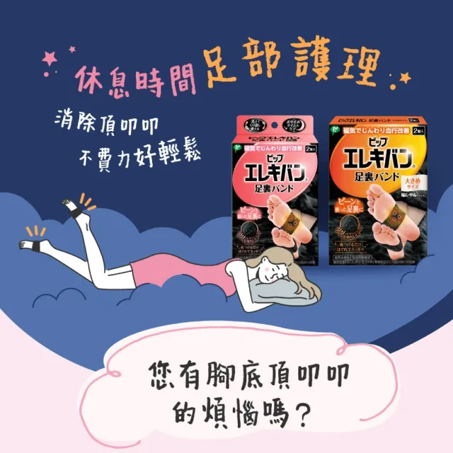 【易利氣】磁力足底套(兩入/盒)