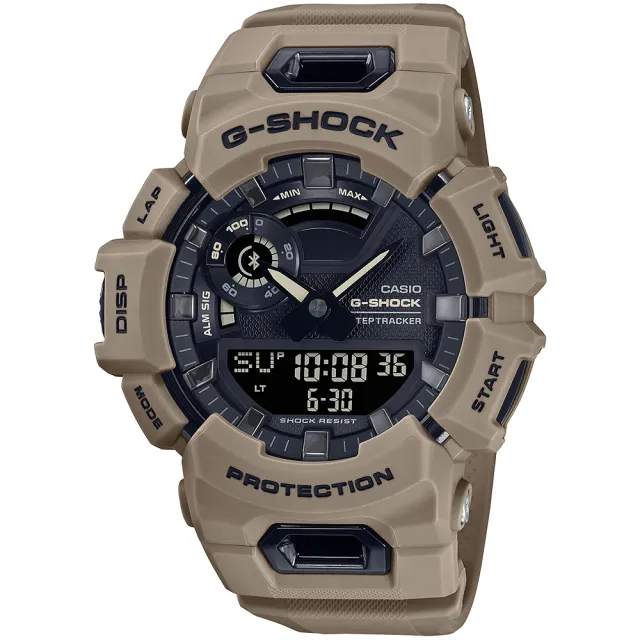 【CASIO 卡西歐】G-SHOCK 藍牙連線計步運動錶-2色可選 禮物 開學(GBA-900UU-3A/GBA-900UU-5A/速)