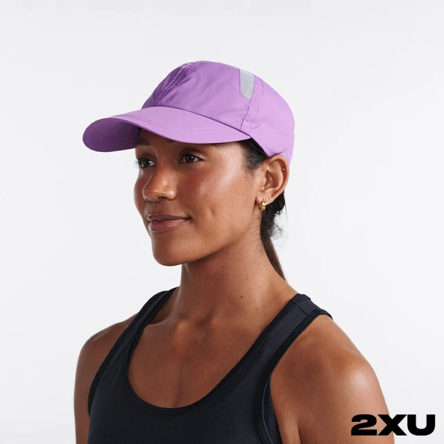 2XU 慢跑帽(紫/白)