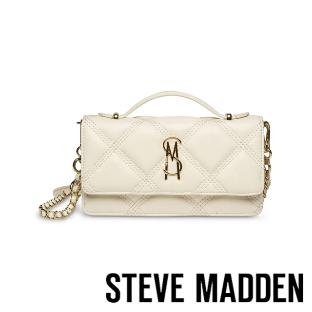 steve madden BJEFFA 菱格信封手提斜背包(白色)