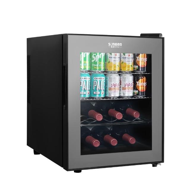 【SONGEN 松井】33L變頻式紅酒櫃右開單門冰箱/冷藏冰箱/酒櫃/客房冰箱(ZW-32STF)