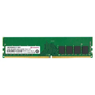 【Transcend 創見】JetRam DDR4 3200  16GB 桌上型記憶體(JM3200HLE-16G 新舊包裝隨機出貨)