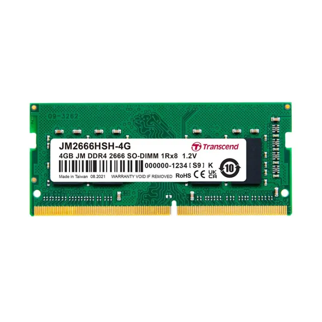 Transcend 創見】JetRam DDR4 2666 32GB 筆記型記憶體(JM2666HSE-32G