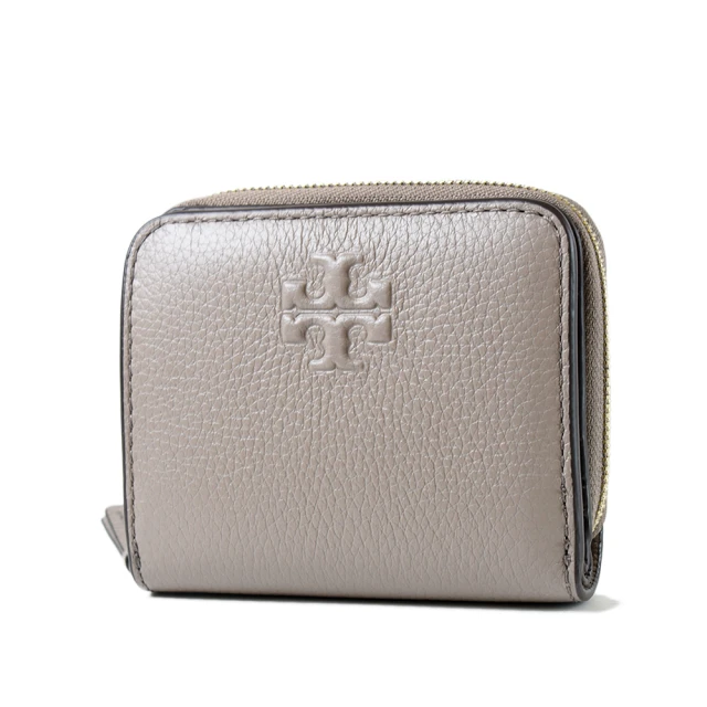 TORY BURCH BRITTEN 素面立體LOGO拉鍊短