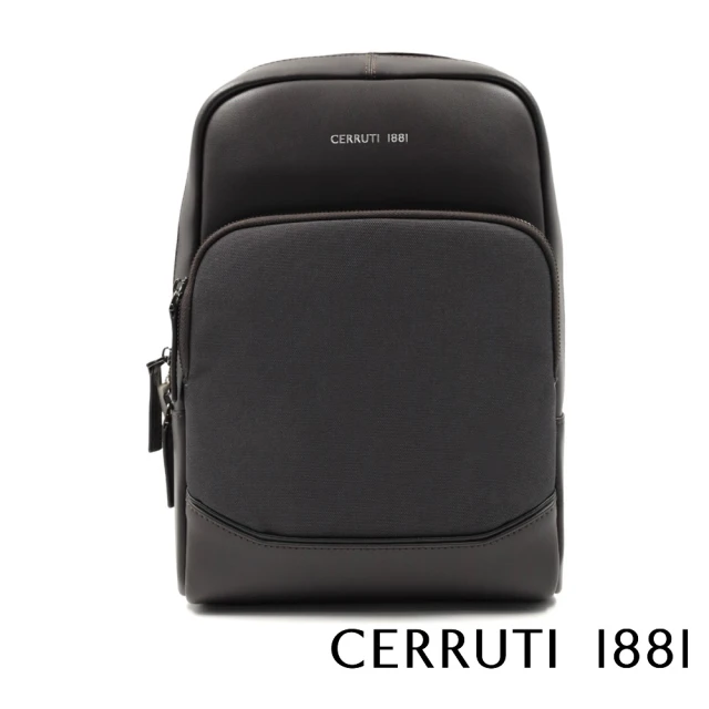 Cerruti 1881 限量2折 義大利頂級小牛皮斜肩包 