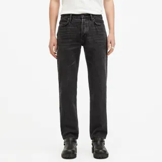 【ALLSAINTS】REID 中腰硬挺直筒牛仔褲-黑 M025EB(直筒版型- 30周年全新改版)