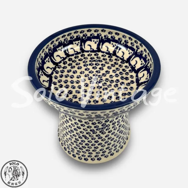 【SOLO 波蘭陶】波蘭製 Manufaktura 波蘭陶 14cm 寵物碗 高腳碗 貓咪/小型犬適用