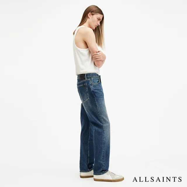 【ALLSAINTS】REID 中腰硬挺直筒牛仔褲-藍 M025EB(直筒版型- 30周年全新改版)