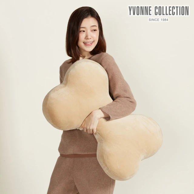 【YVONNE 以旺傢飾】素面大骨頭抱枕-蜜茶棕