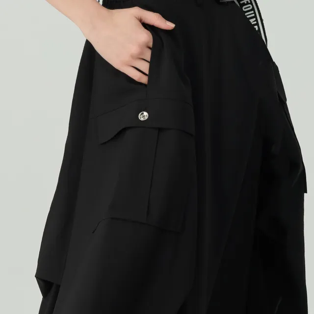 【OUWEY 歐薇】素色百變寬裙(黑色；S-XL；3243162319)