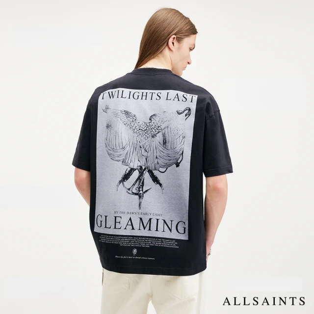 ALLSAINTS BRACE 純棉柔軟厚實公羊頭骨短袖T恤