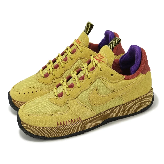 NIKE 耐吉 休閒鞋 Wmns Air Force 1 Wild 女鞋 男鞋 卡其 麂皮 帆布 AF1(FB2348-700)