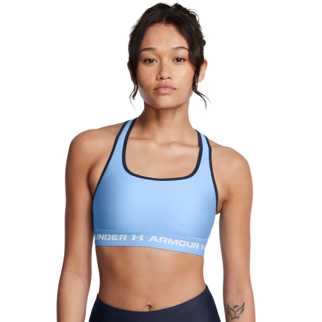 UNDER ARMOUR UA 女 Crossback 中衝擊運動內衣_1361034-465(藍色)