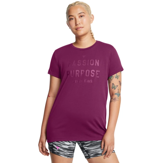 UNDER ARMOUR UA 女 Pjt Rock HWT Passion 短袖T-Shirt_1387500-505(紫色)