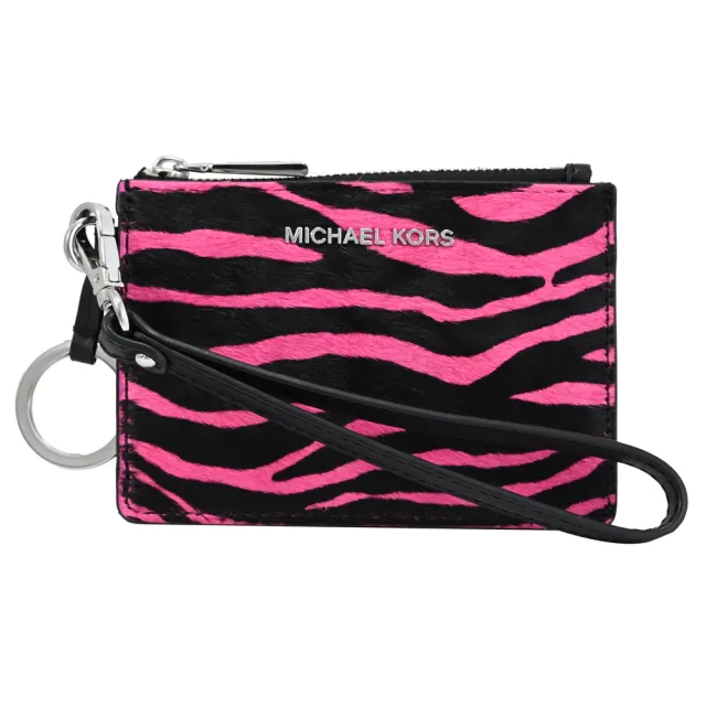 【Michael Kors】多功能手提式信用卡證件名片鑰匙零錢包(黑桃)