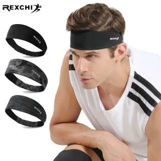 【REXCHI雷奇】運動髮帶(冰絲頭巾 涼感髮帶 頭帶 男生流汗 止汗帶 夏日戶外運動)