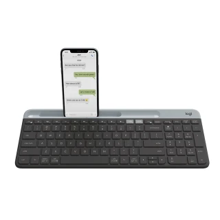 【Logitech 羅技】K580 超薄跨平台藍牙鍵盤(石墨灰)