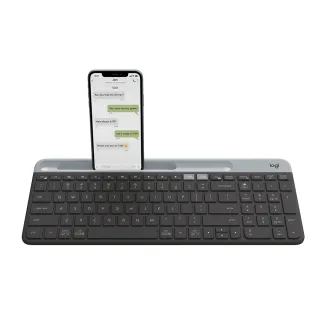 【Logitech 羅技】K580 超薄跨平台藍牙鍵盤(石墨灰)