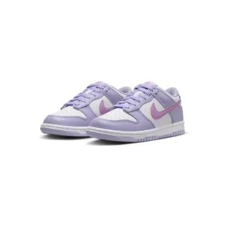 【NIKE 耐吉】Nike Dunk Low GS 史黛拉 紫粉 HQ1185-161(休閒鞋 大童鞋)