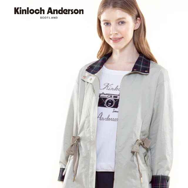 Kinloch Anderson 圓領相機短袖上衣 金安德森女裝(KA1183017 淺綠/白)