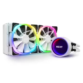 【NZXT 恩傑】Kraken X53 RGB 240mm一體式水冷散熱器-白色(RL-KRX53-RW / 保固7年)