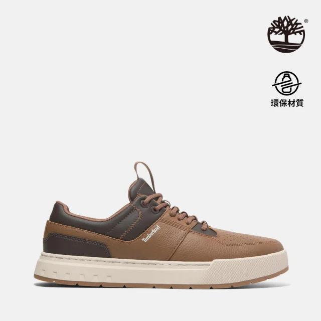 Timberland 男款鐵鏽色皮革低筒休閒鞋(A69HHEM6)