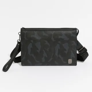 【PLAYBOY】手拿包附長背帶 Steady系列(黑色)