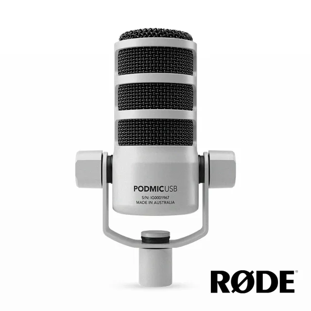 【RODE】Podmic USB 動圈式麥克風 白色(公司貨)