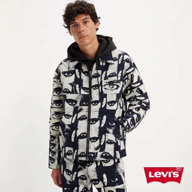 【LEVIS 官方旗艦】Skateboarding™滑板系列 男款 異色拼接夾克 熱賣單品 A5732-0001