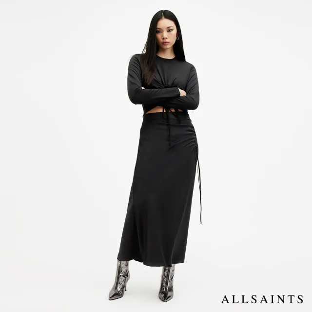 【ALLSAINTS】ALEXIA 抽繩長裙 W051RB(修身版型)