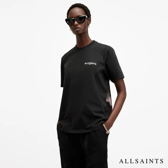 【ALLSAINTS】FLEURIR 純棉花卉LOGO短袖T恤 W096JB(常規版型)