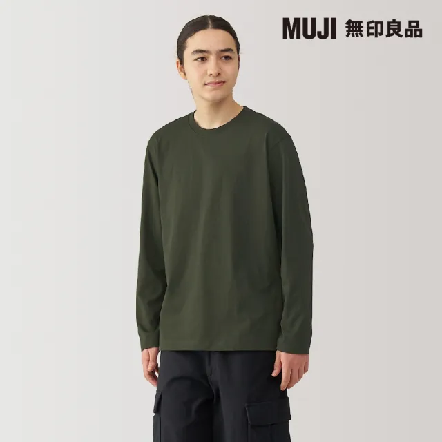 【MUJI 無印良品】男天竺圓領長袖T恤(共6色)