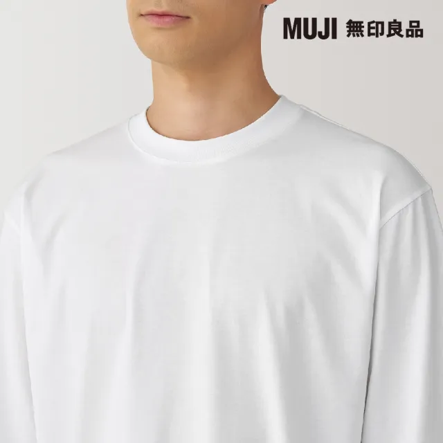 【MUJI 無印良品】男天竺圓領長袖T恤(共6色)