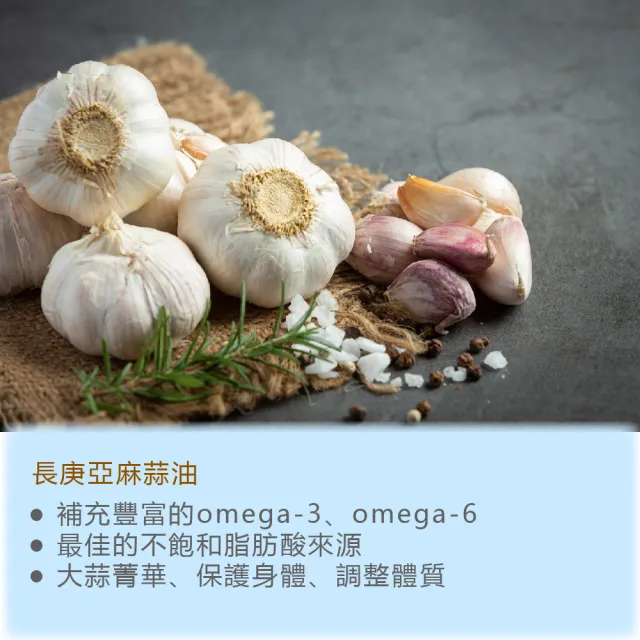 【長庚生技】升級配方-亞麻蒜油(90粒/瓶)