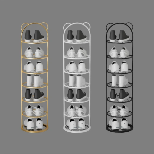 UVstar 優品星球 奶油風 收納鞋櫃架 七層款(鞋架 置物架 收納架 玄關 衣帽架 鞋櫃)