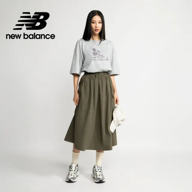 【NEW BALANCE】NB 工裝長裙_女性_杏/軍綠色任選_WK43551DMO_WK43551LMR(美版 版型偏大)