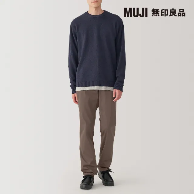 【MUJI 無印良品】男彈性綾織合身褲(共5色)