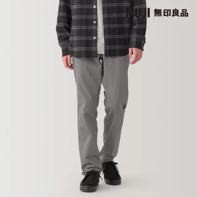 【MUJI 無印良品】男彈性綾織合身褲(共5色)