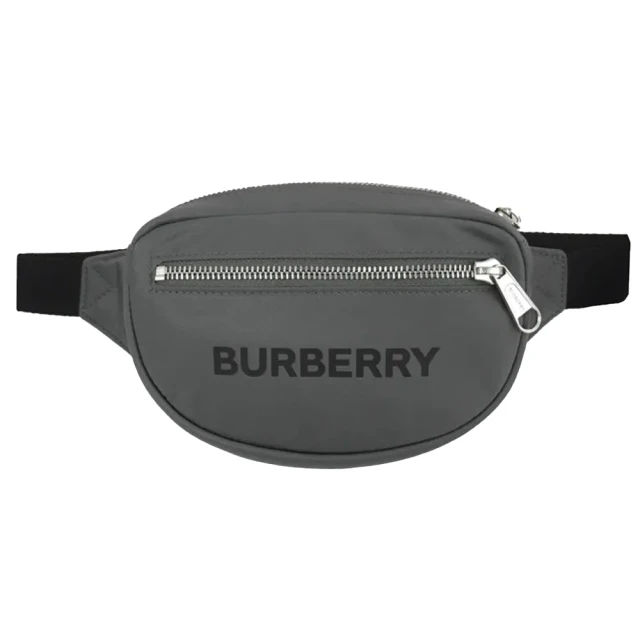 BURBERRY 巴寶莉BURBERRY 巴寶莉 字母印花尼龍腰/胸包 灰色(80528881)